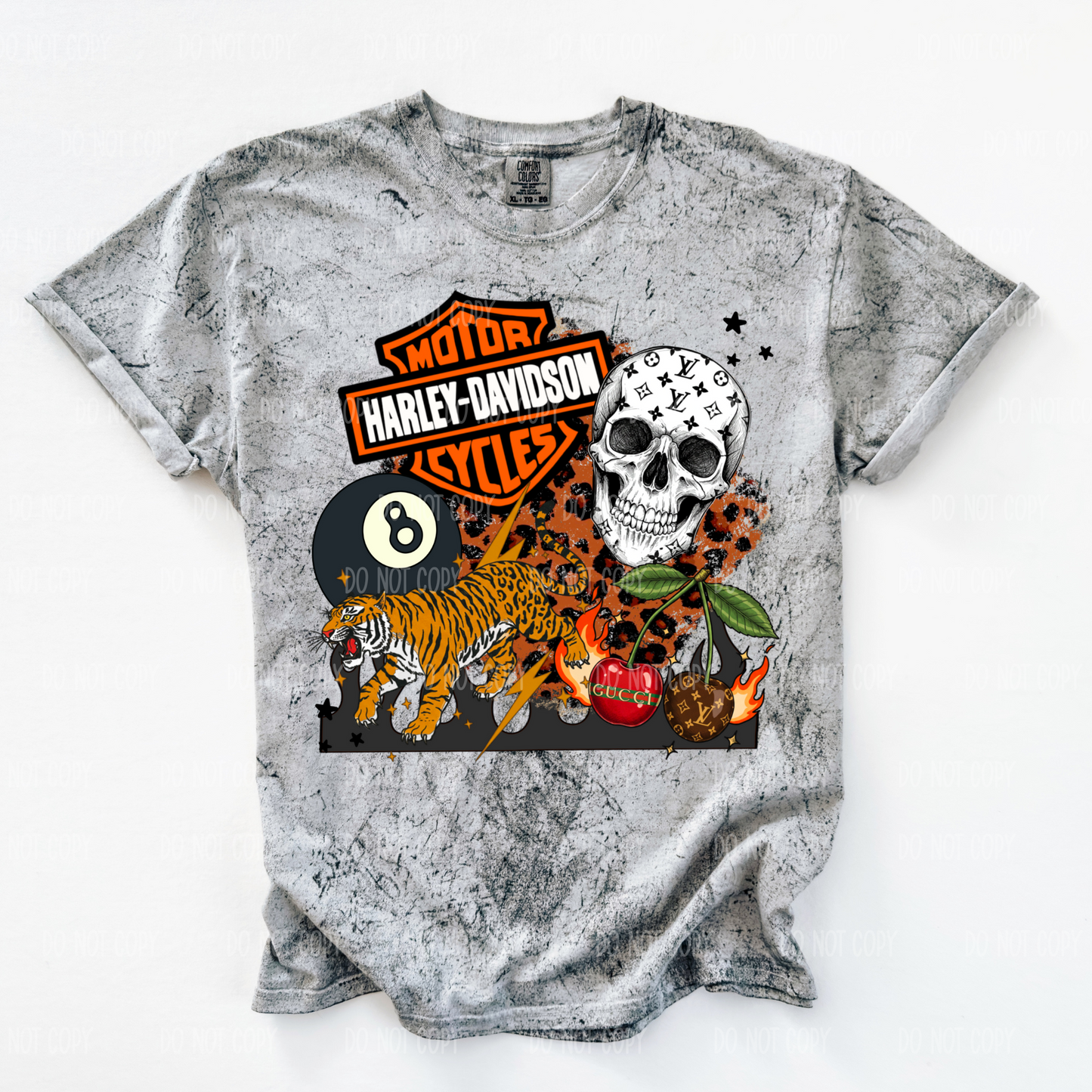 Harley Collage Comfort Colors Tee