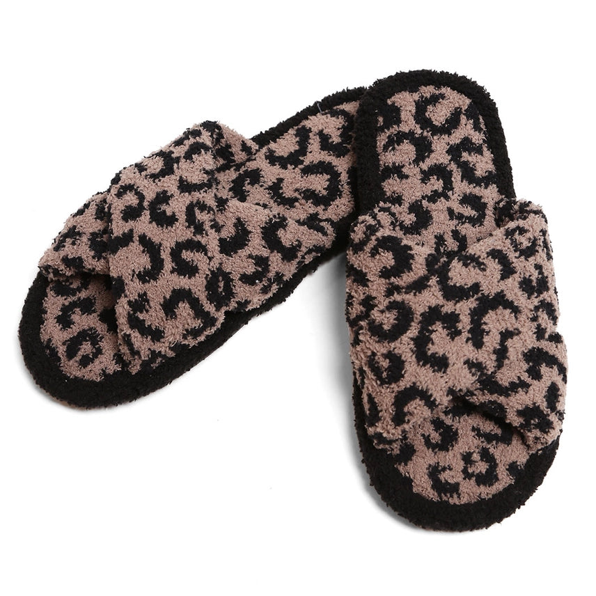 Luxury Crossover Leopard Slippers