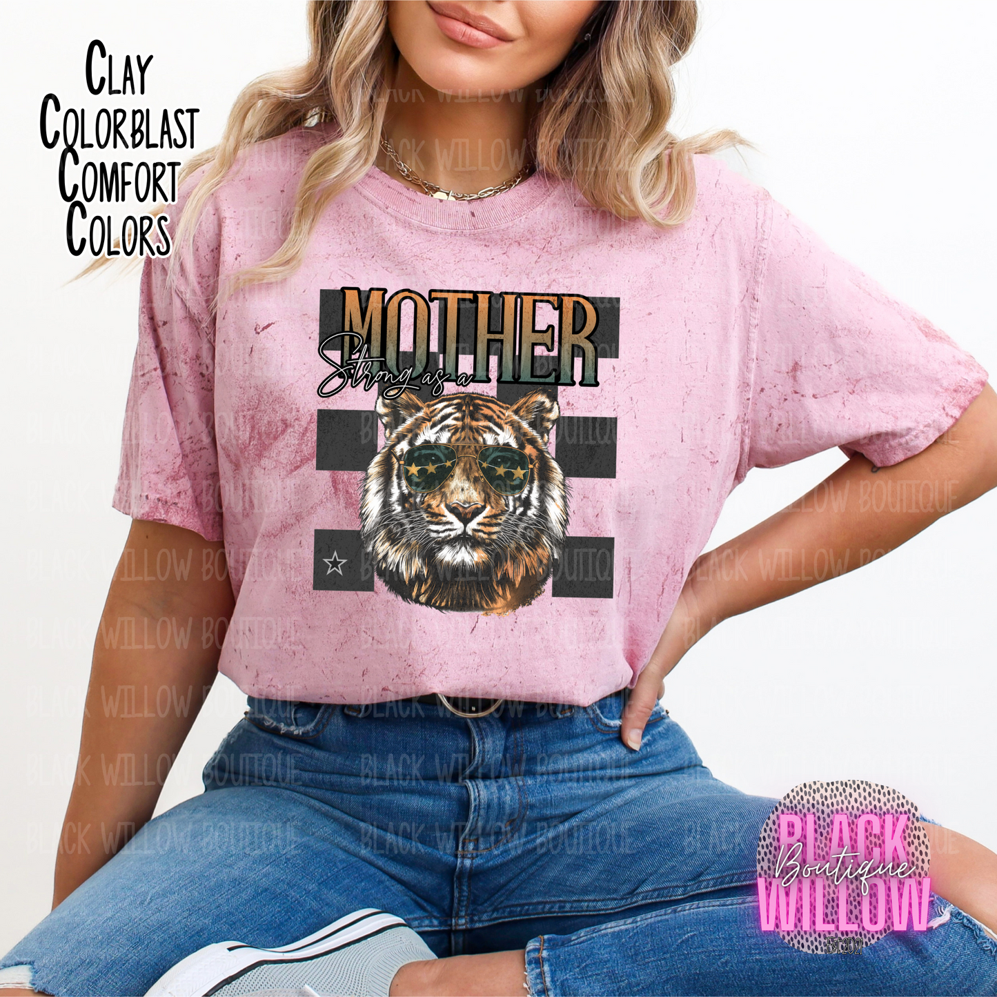 Strong As A Mother Comfort Colors Tee