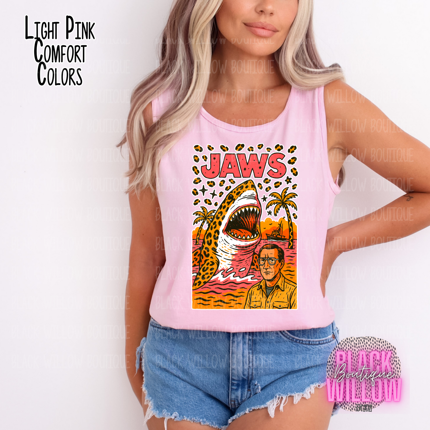Shark Infested Waters Comfort Colors Tank
