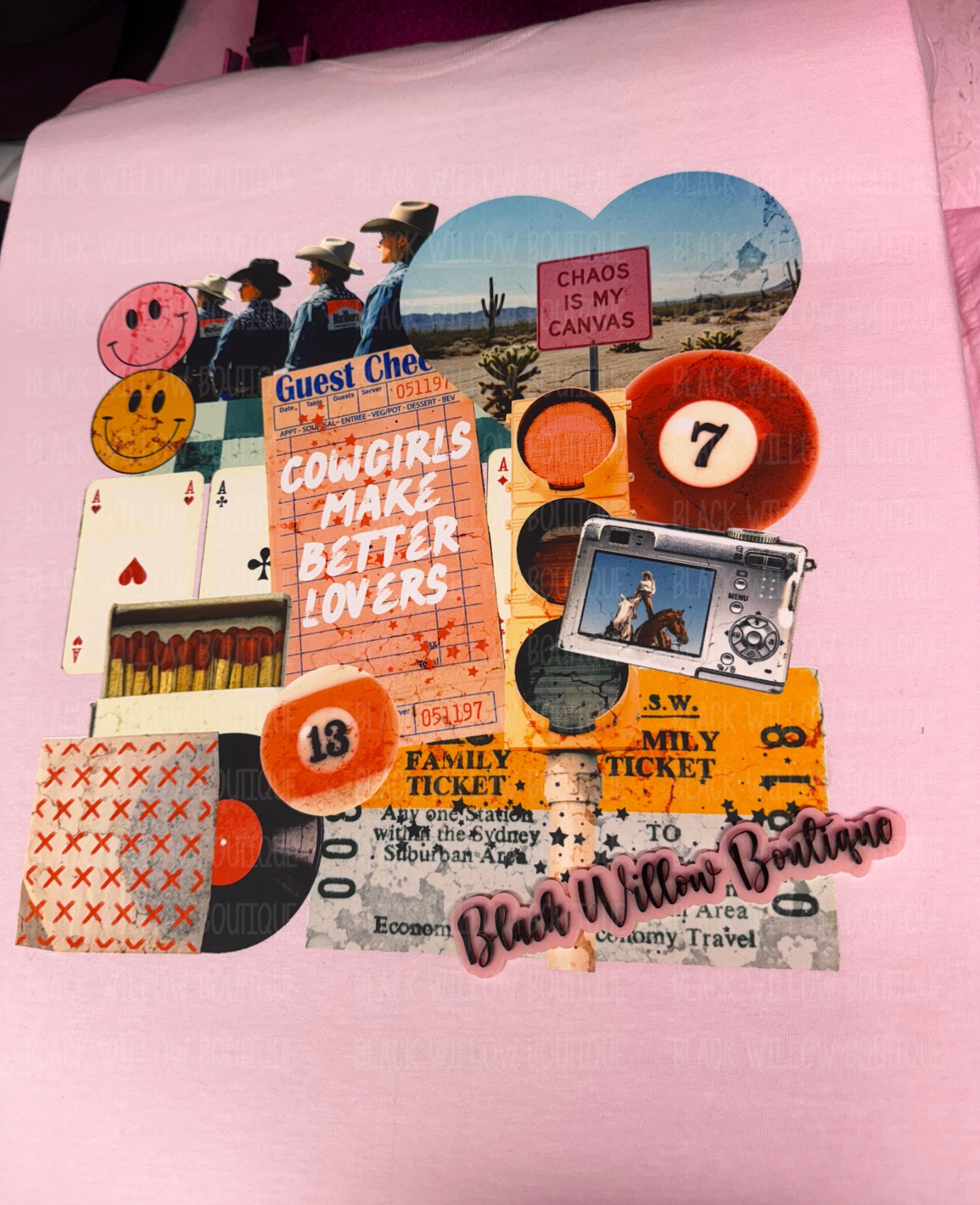 Cowgirls Collage Tee Or Sweatshirt