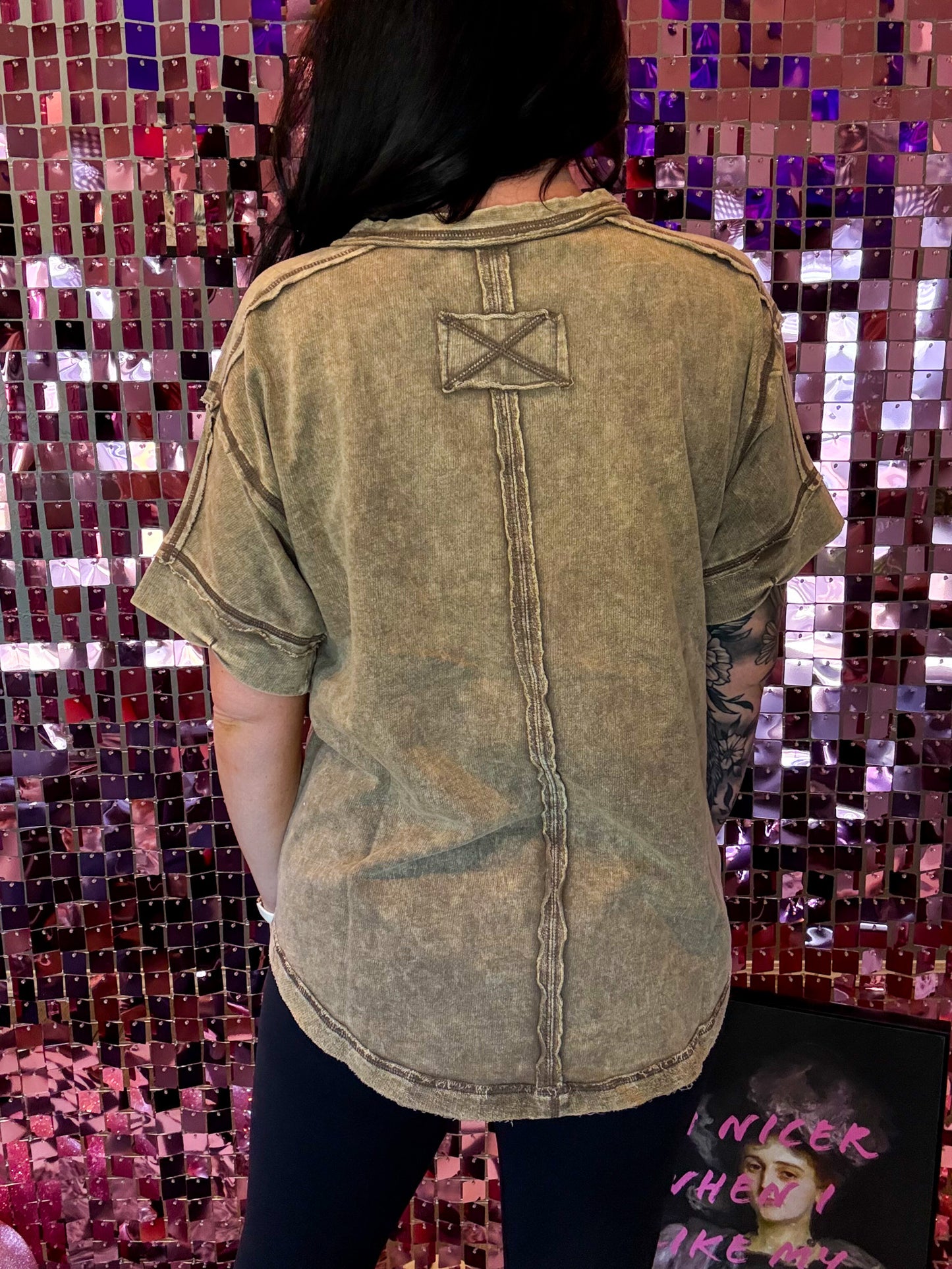 The Maya Oversized Acid Washed Top