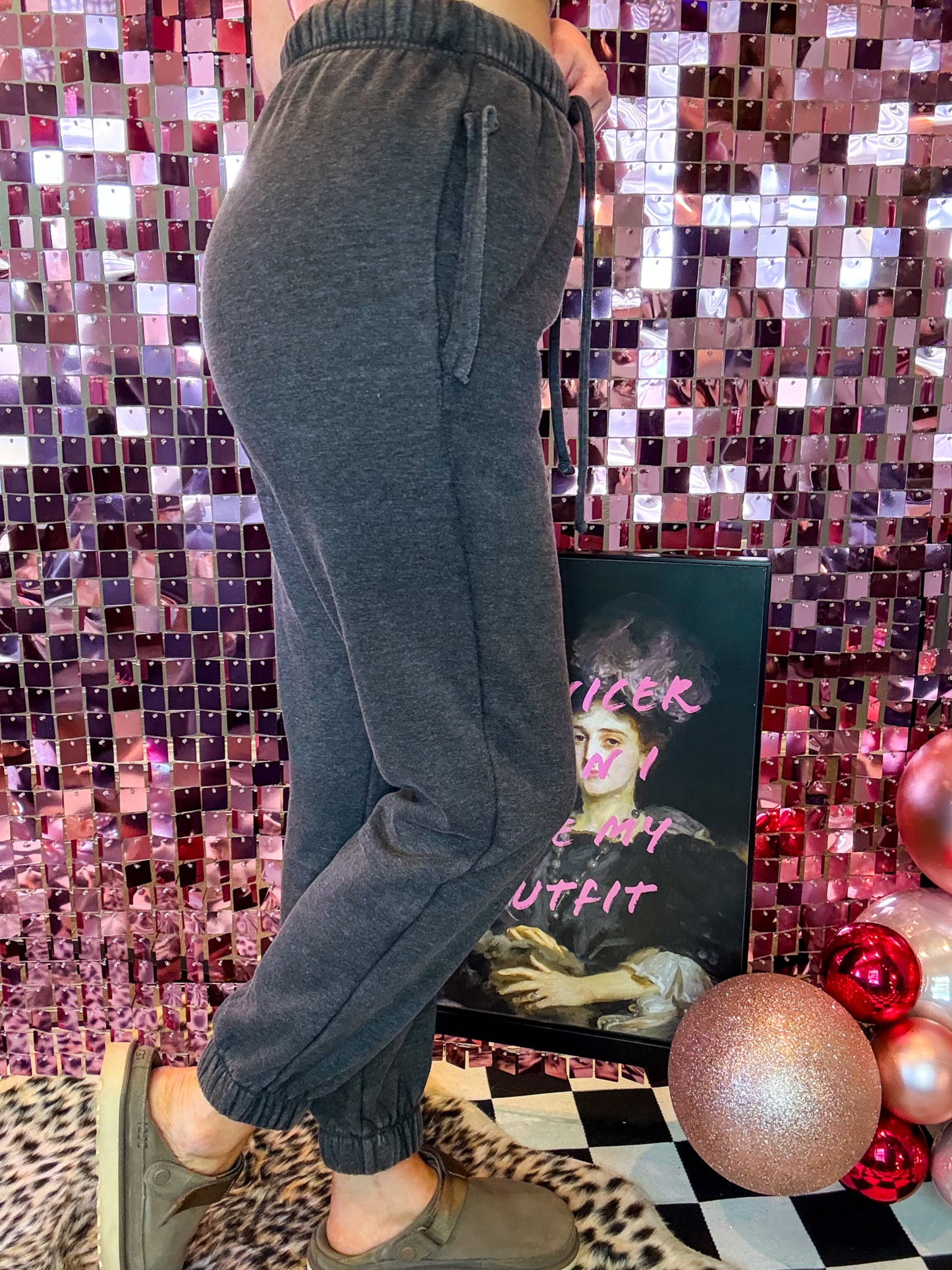 The Sophia Acid Washed Fleece Sweatpants