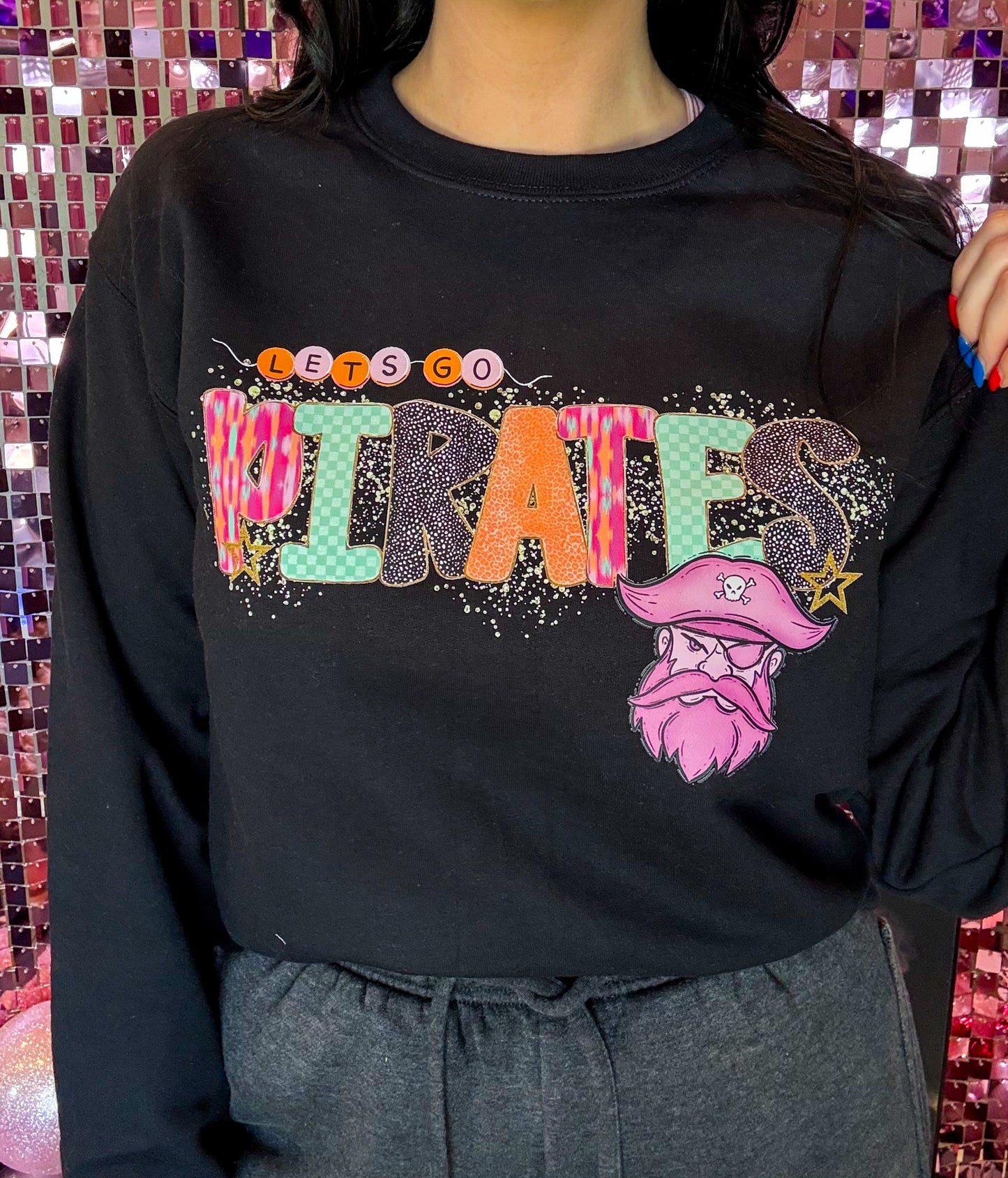 Pink Preppy Mascot Tee Or Sweatshirt