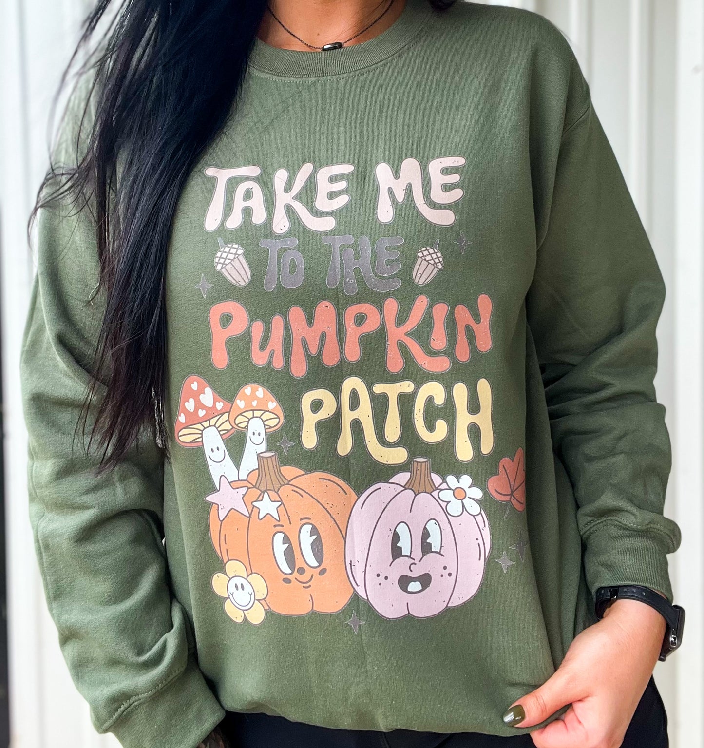 Take Me To The Pumpkin Patch Tee Or Sweatshirt