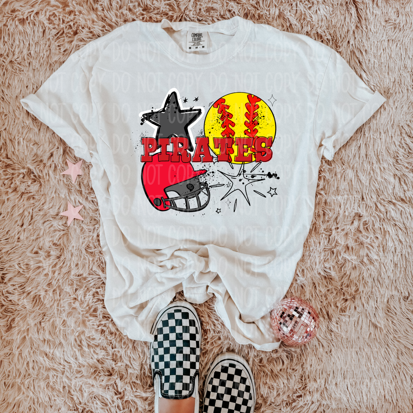 Pirates Softball Single Print DTF Transfer