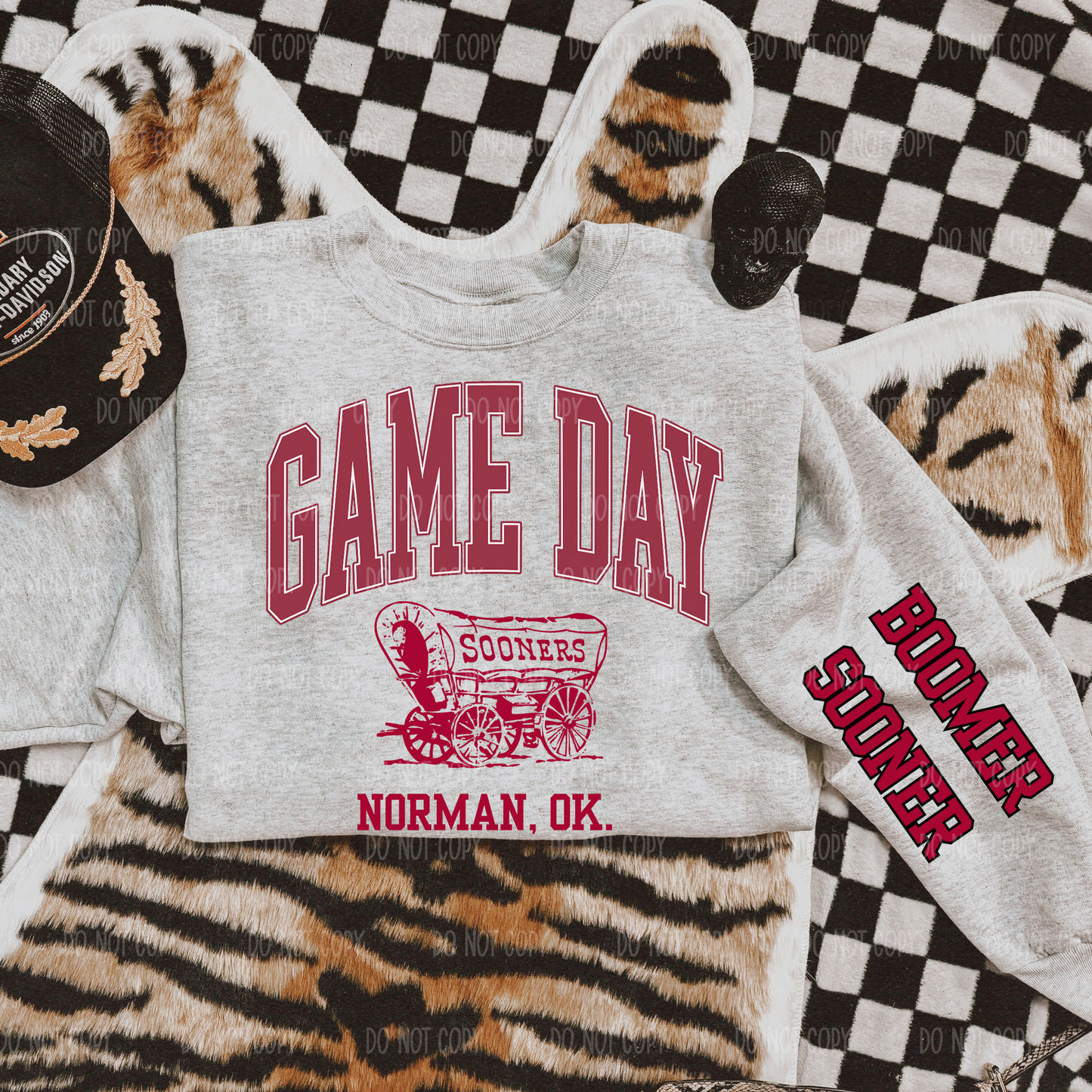 Crimson Oklahoma Single Print DTF Transfer