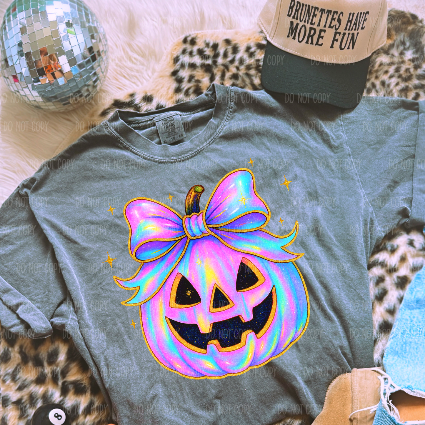Iridescent Pumpkin Tee Or Sweatshirt