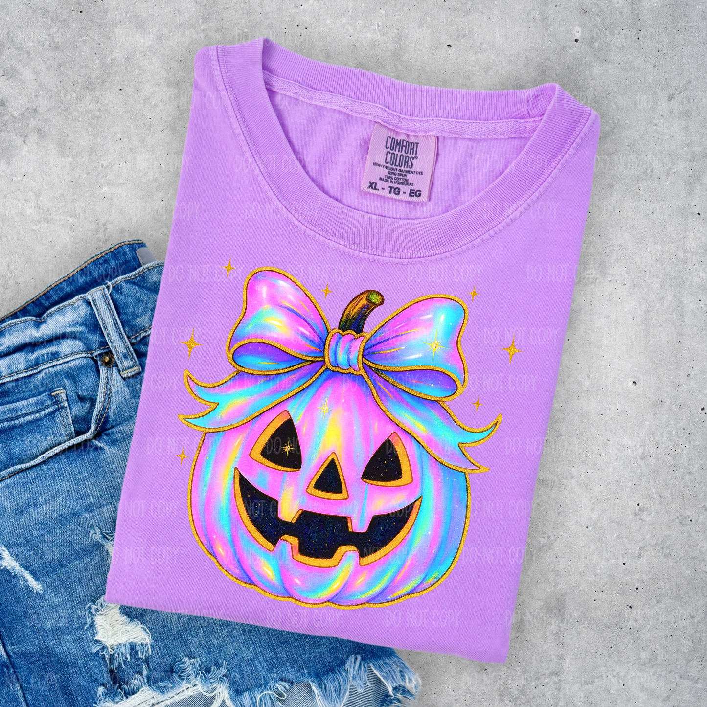 Iridescent Pumpkin Tee Or Sweatshirt