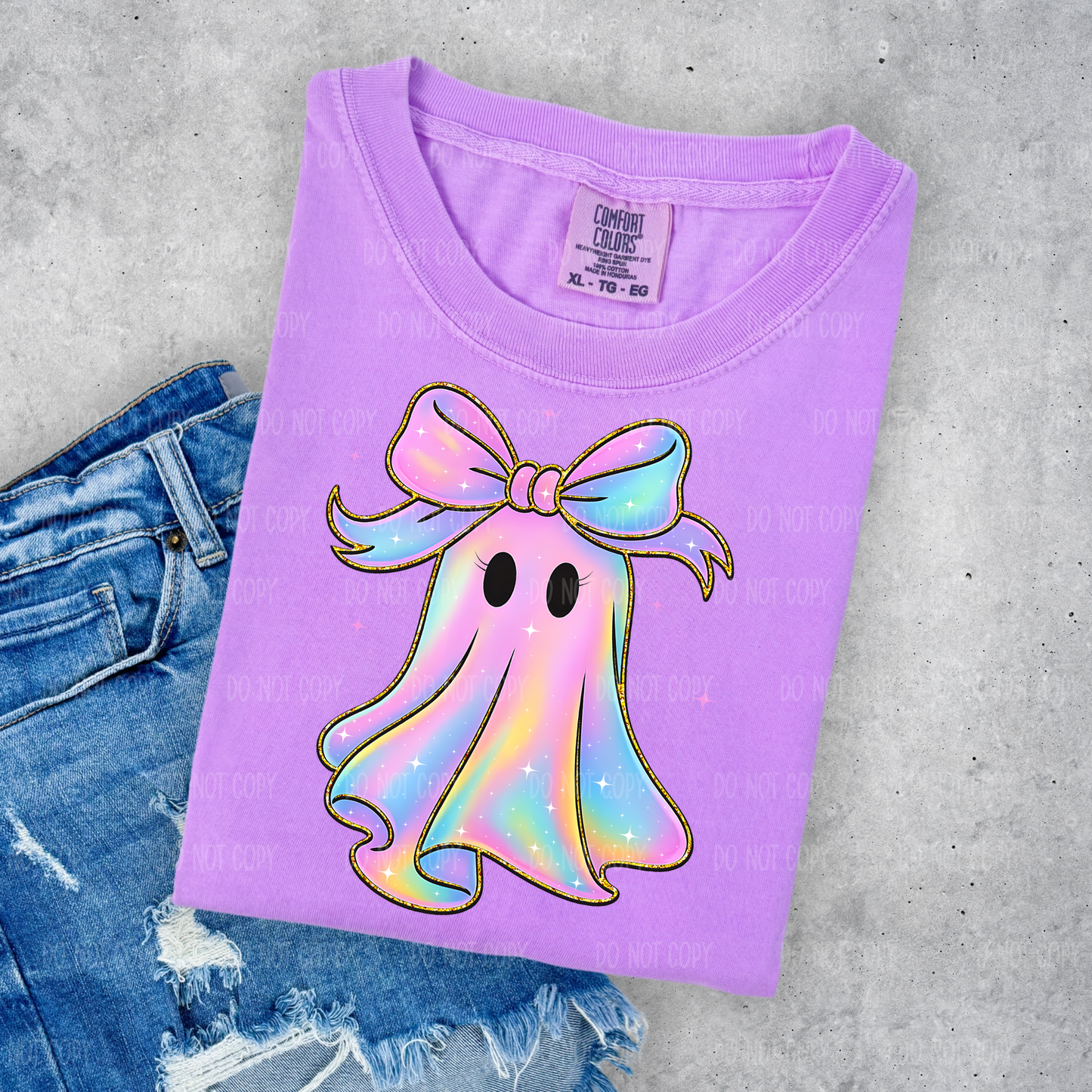 Iridescent Ghost Tee Or Sweatshirt