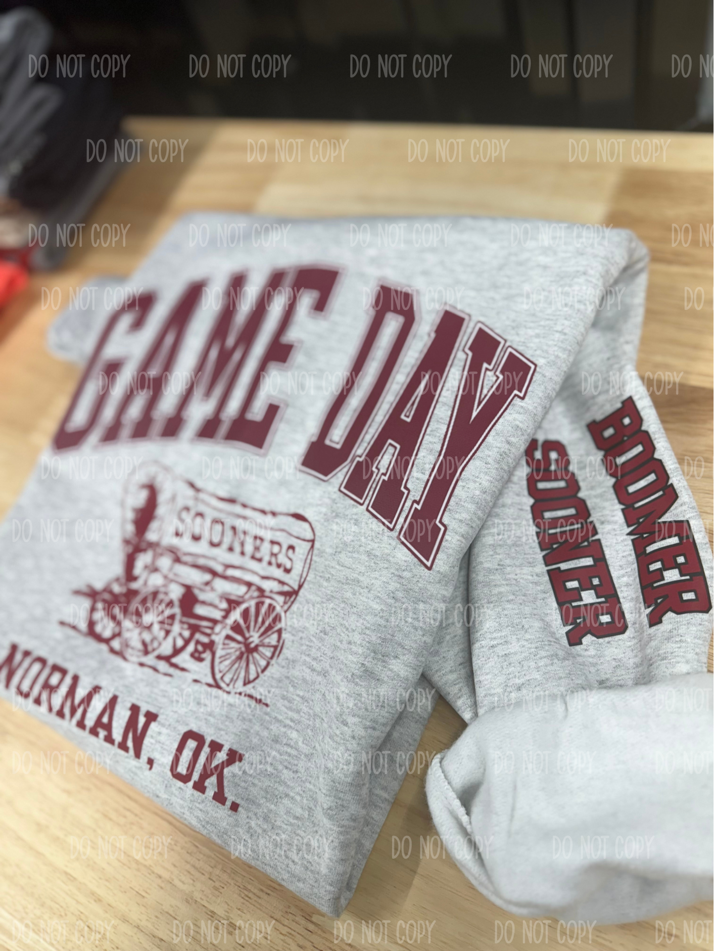 Crimson Oklahoma Single Print DTF Transfer