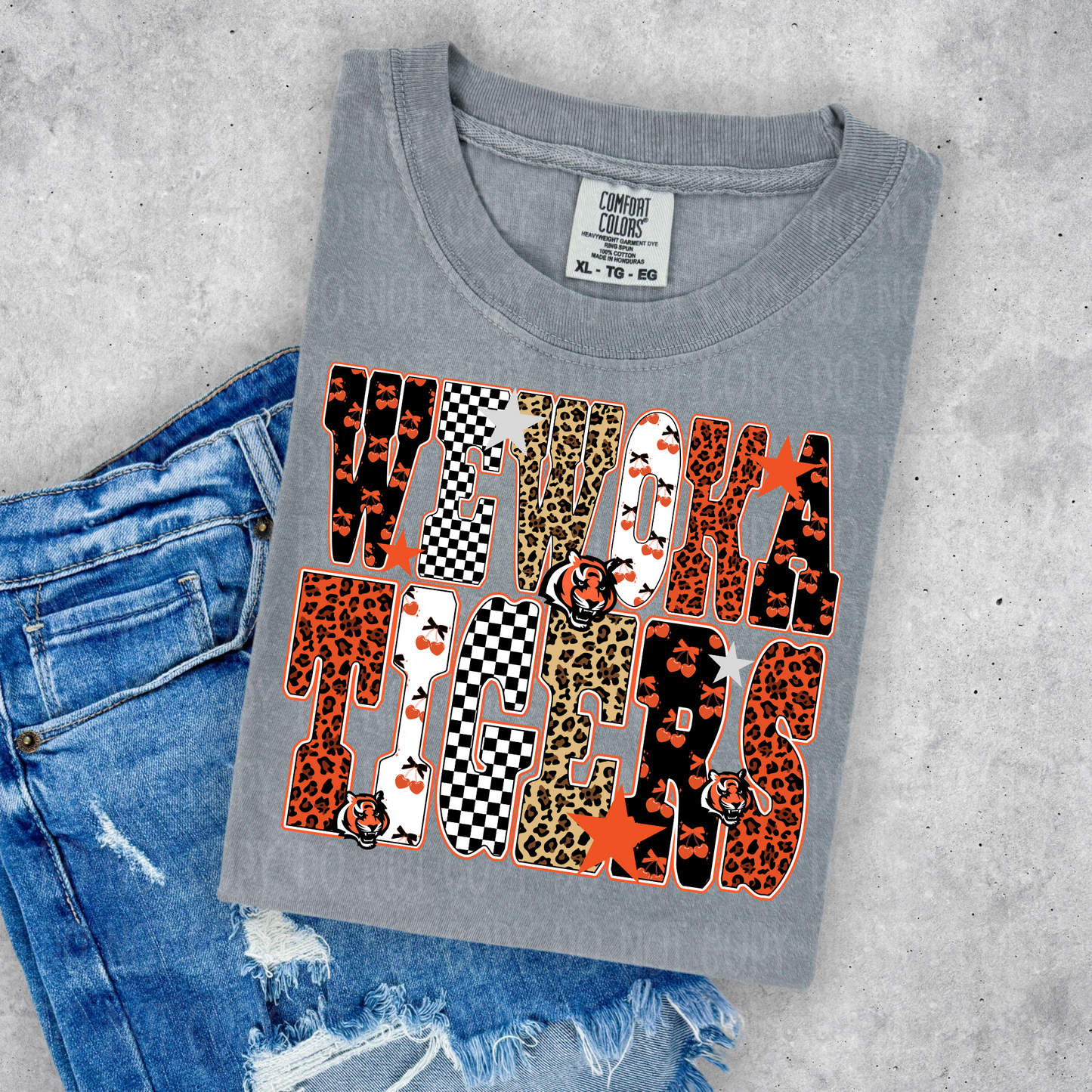 Wewoka Tigers Single Print DTF Transfer