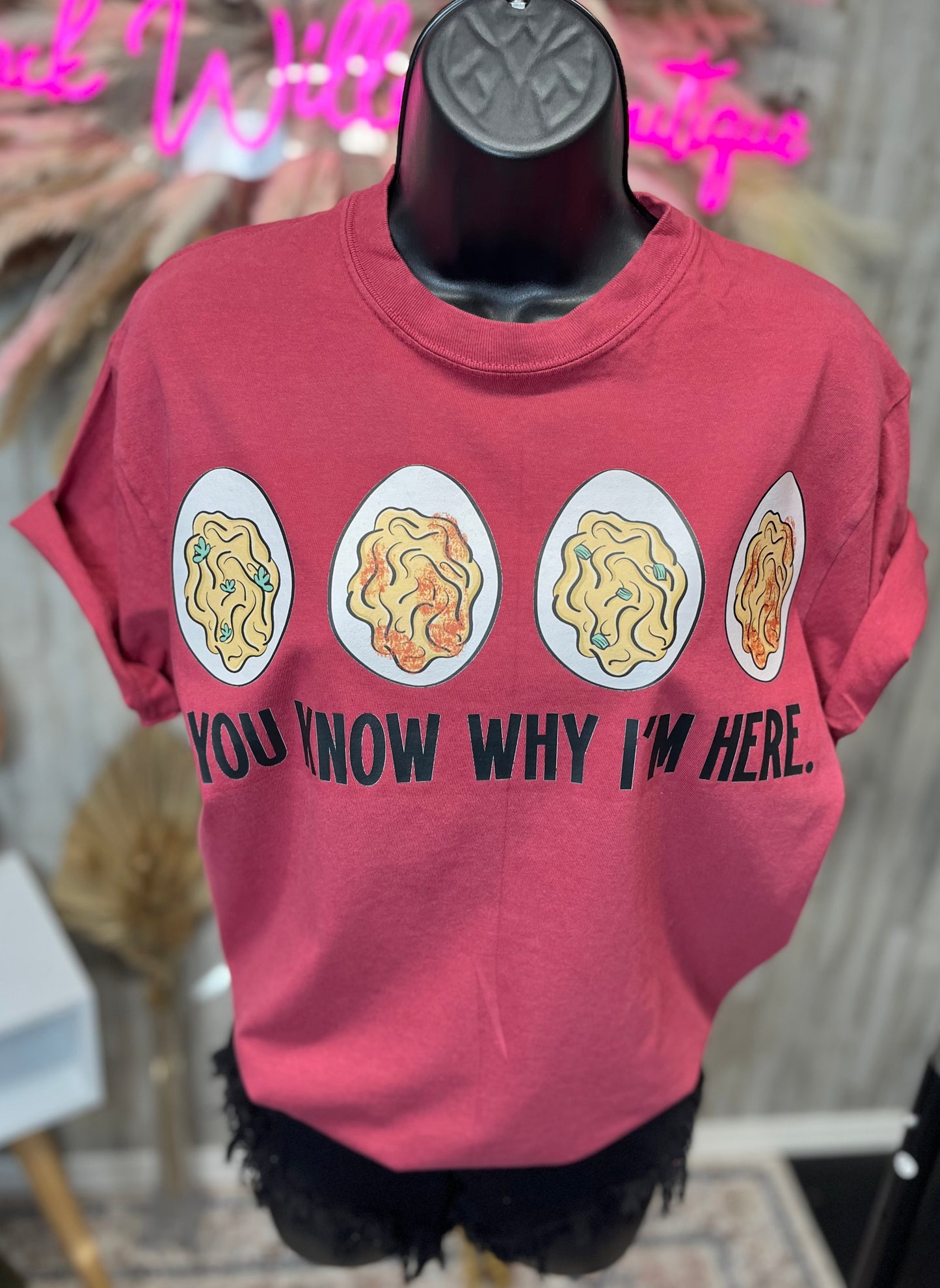 You Know Why I'm Here Comfort Colors Tee