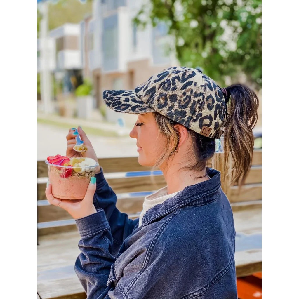 Mama Camo Ponytail Back Baseball Cap