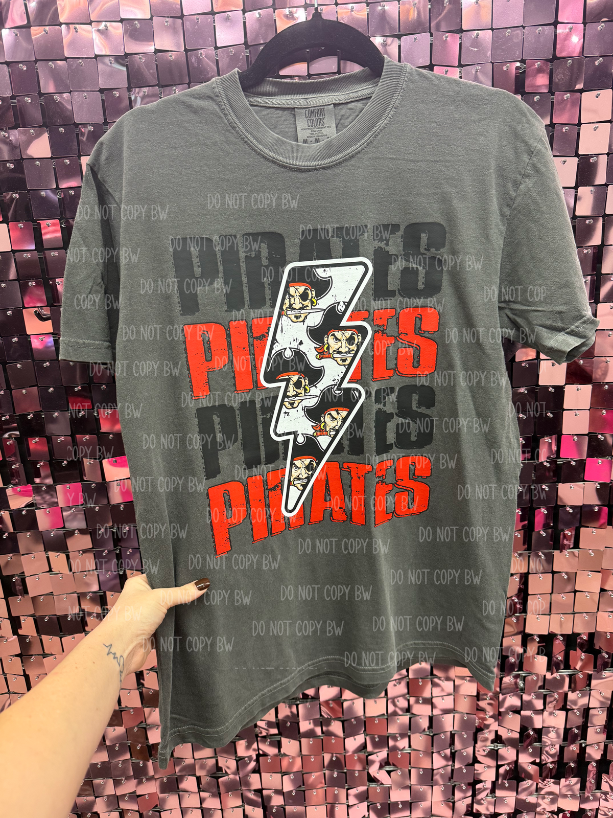 Pirates Stacked Lightening Bolt