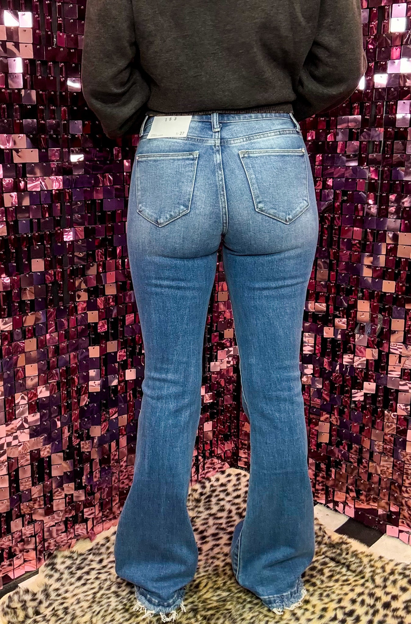 The Ivy Destroyed Stretch Flare Jeans