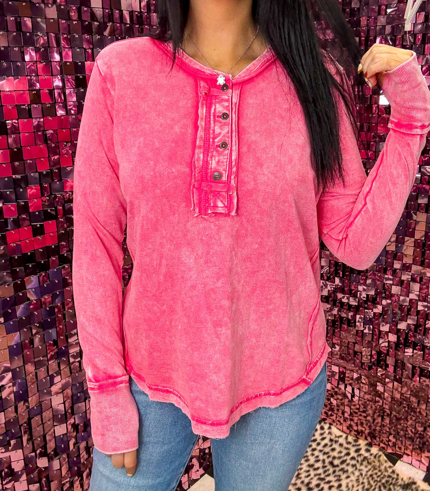 The Maya Oversized Acid Washed Top