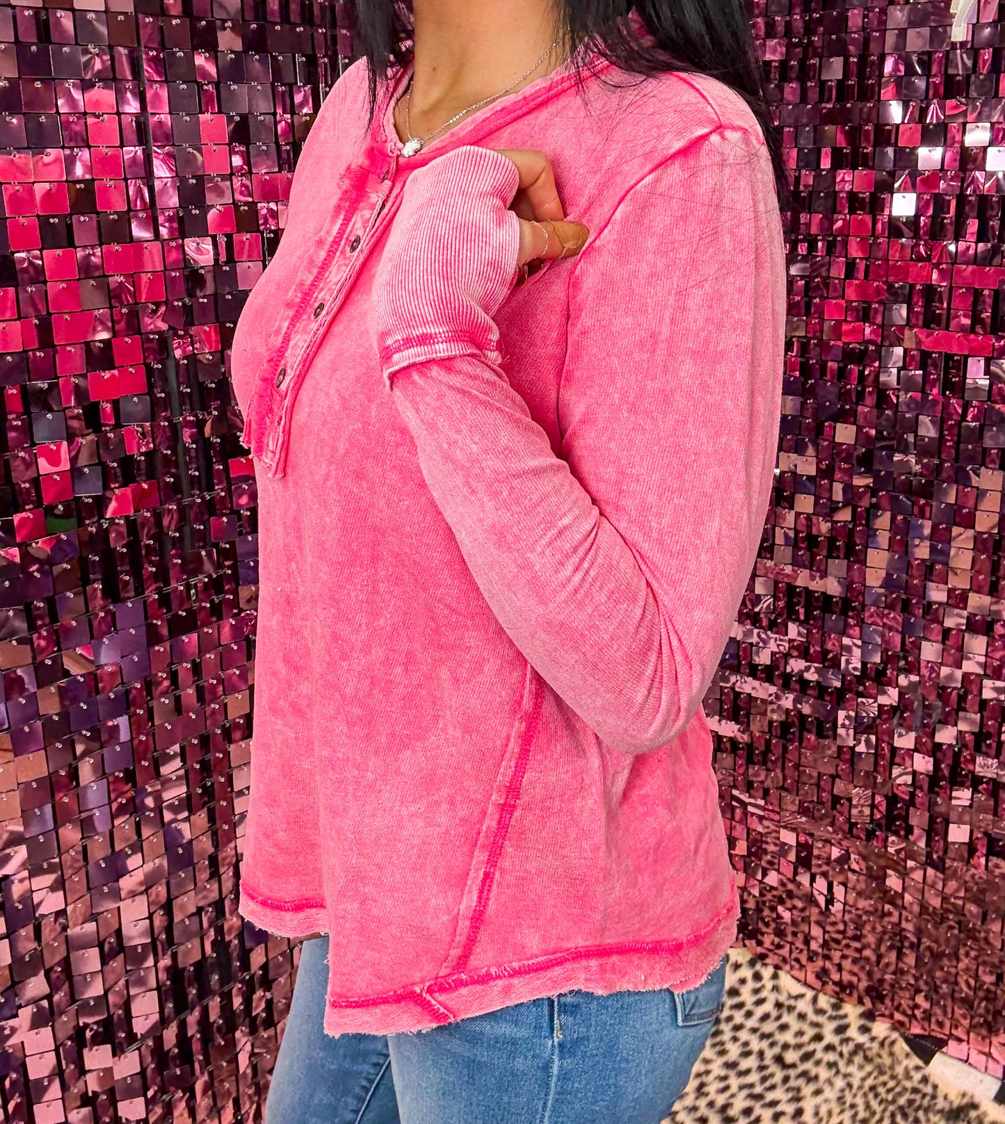 The Maya Oversized Acid Washed Top