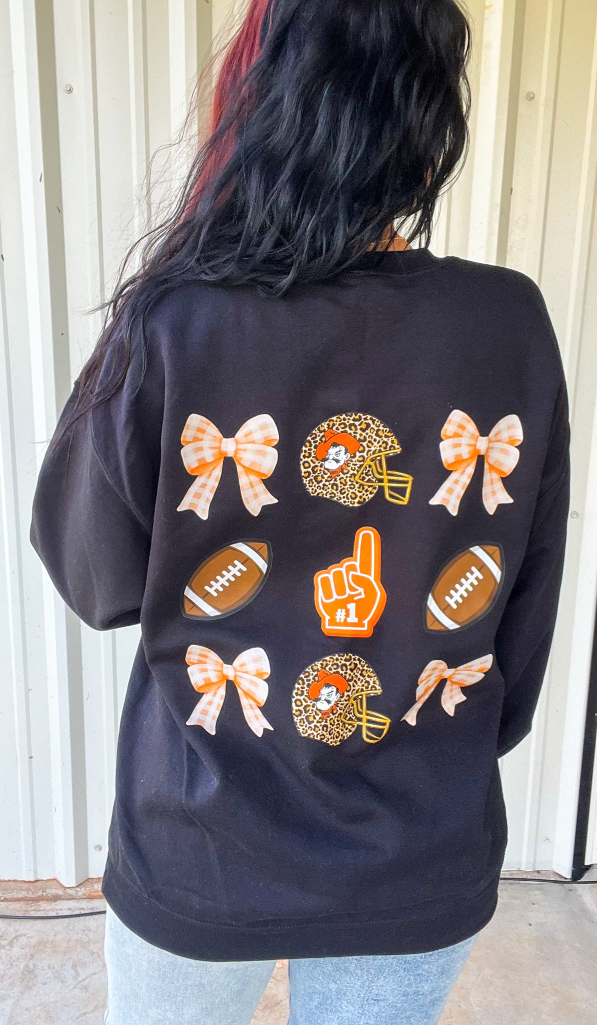 Orange Oklahoma Football Tee Or Sweatshirt
