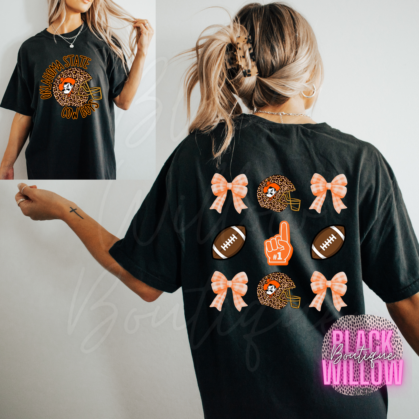 Orange Oklahoma Football Tee Or Sweatshirt