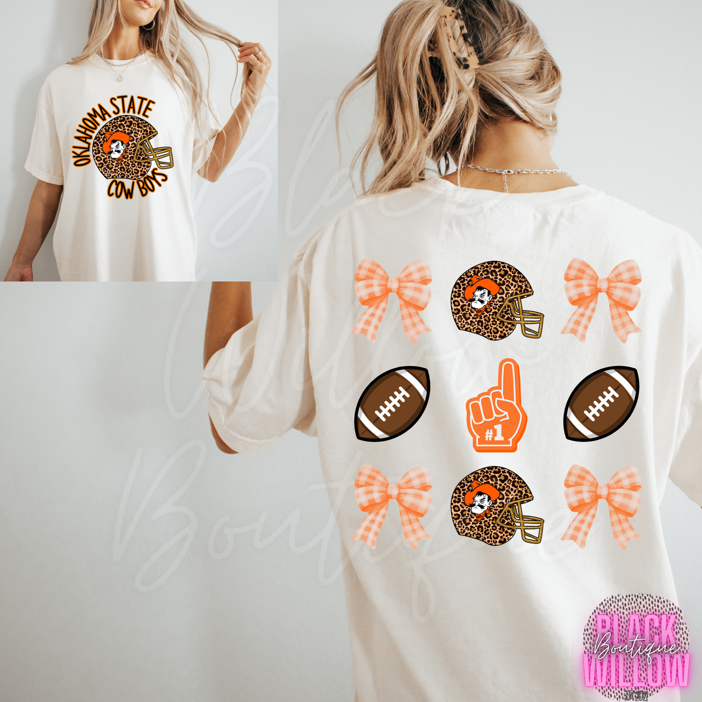 Orange Oklahoma Football Tee Or Sweatshirt