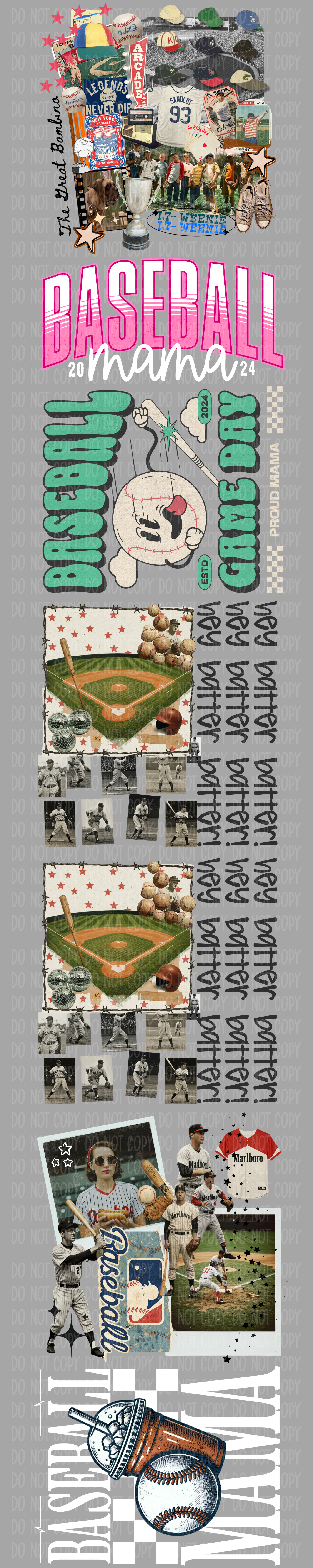 Baseball Pre-Made Gang Sheet