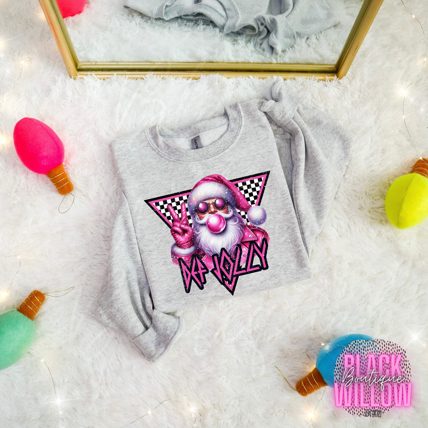 Def Jolly Santa Tee Or Sweatshirt