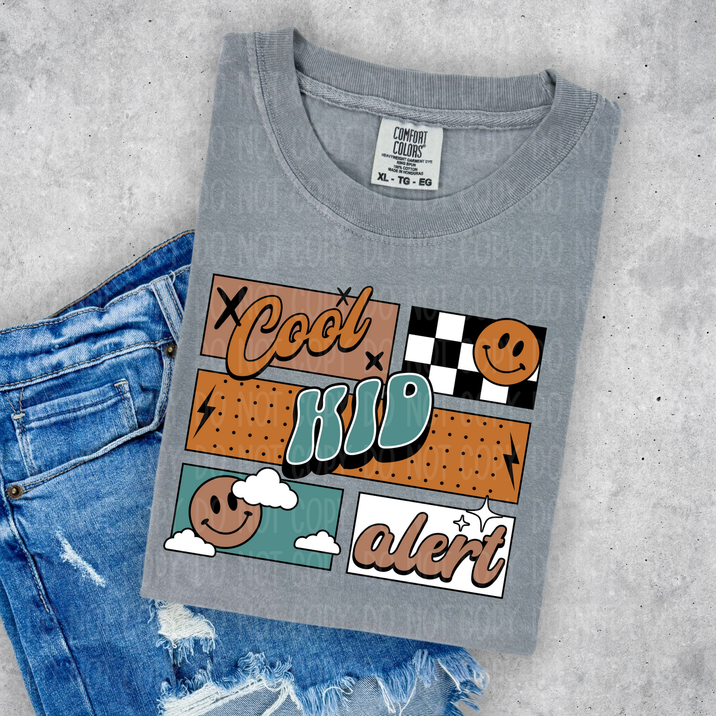 Cool Kid Alert Single Print DTF Transfer