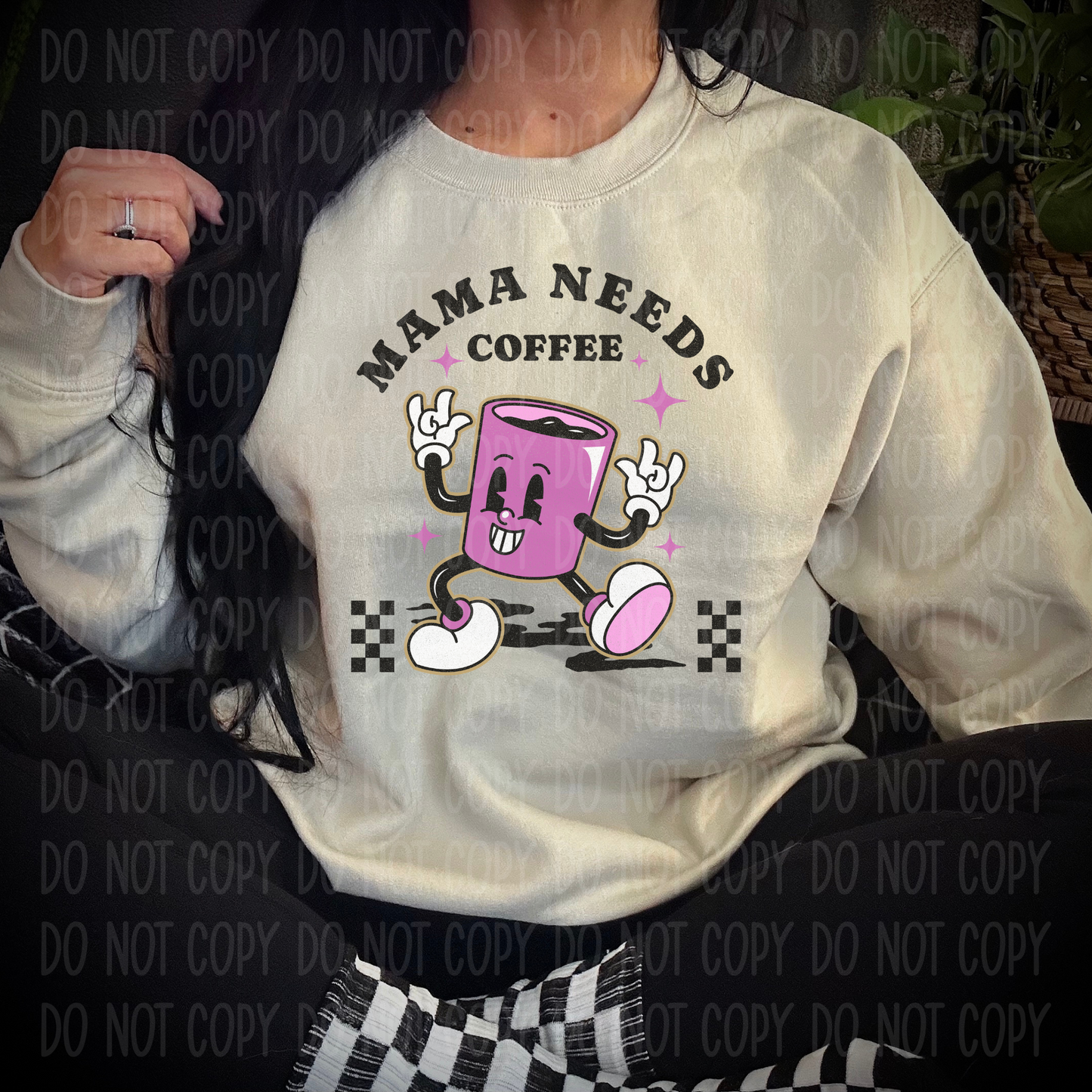 Mama Needs Coffee Single Print DTF Transfer