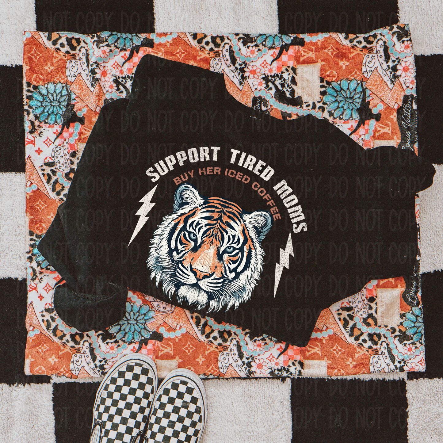 Support Tired Moms Single Print DTF Transfer