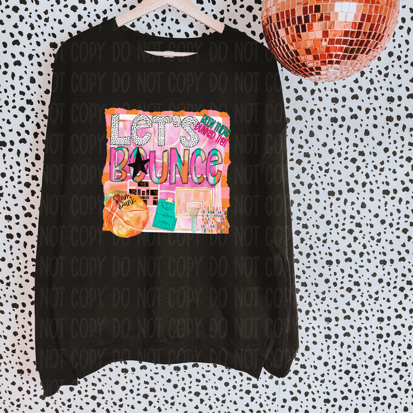 Let's Bounce Single Print DTF Transfer