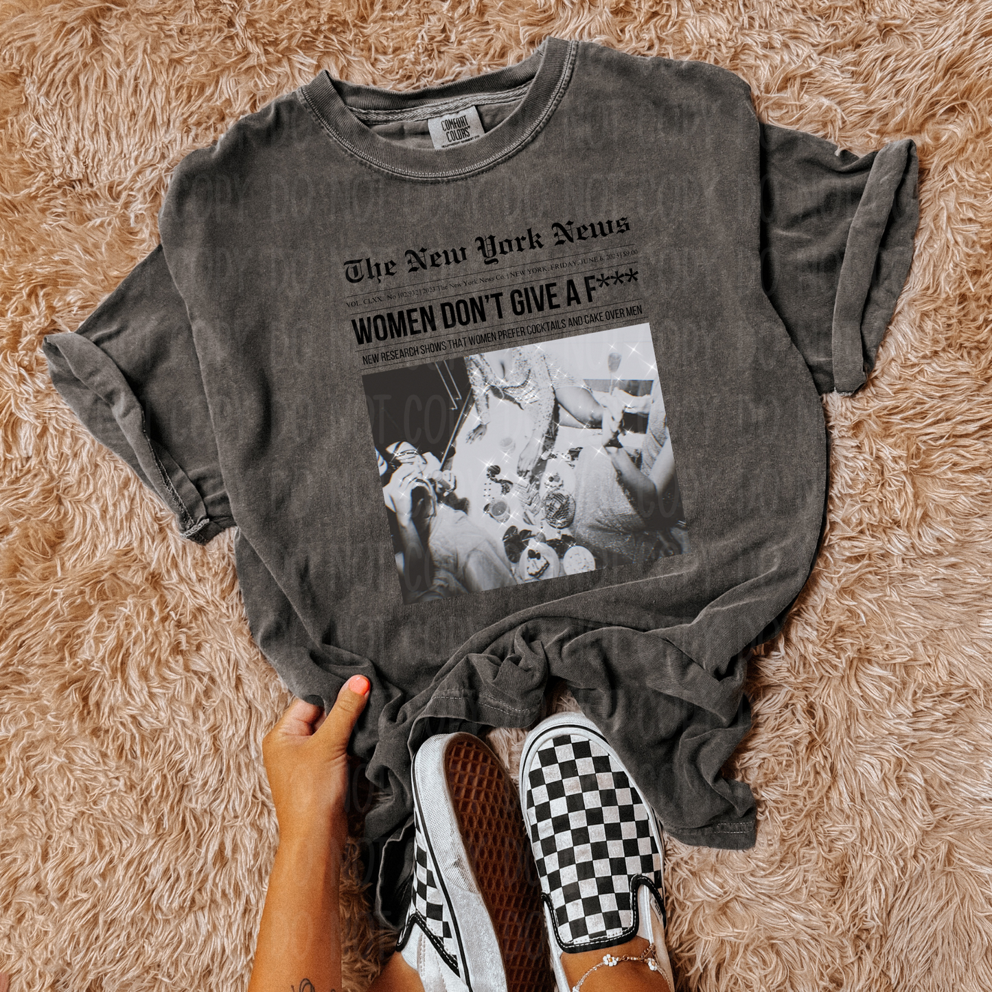 Women Don't Give A F*** Single Print DTF Transfer