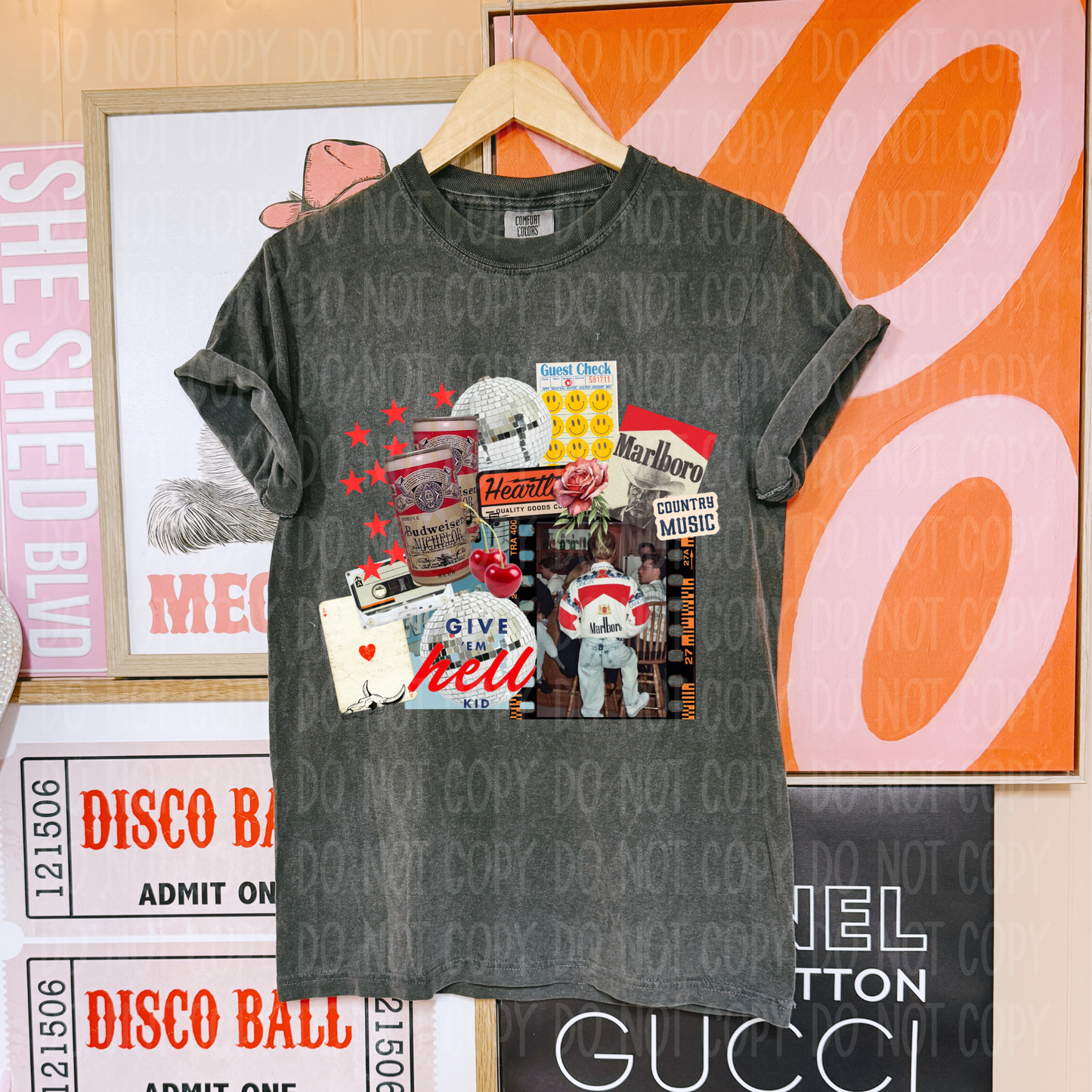 Western Boujee Collage Single Print DTF Transfer