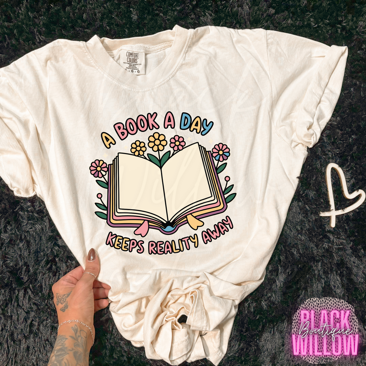 A Book A Day Keeps Reality Away Tee Or Sweatshirt