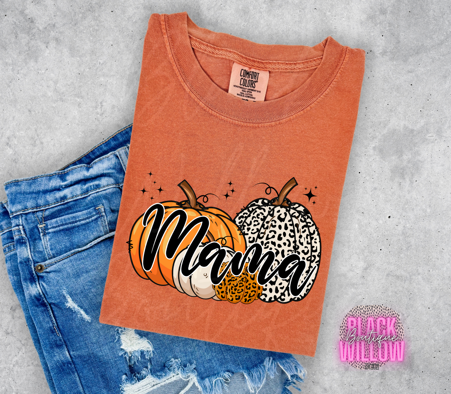 Fall Mama Pumpkins Comfort Colors Tee