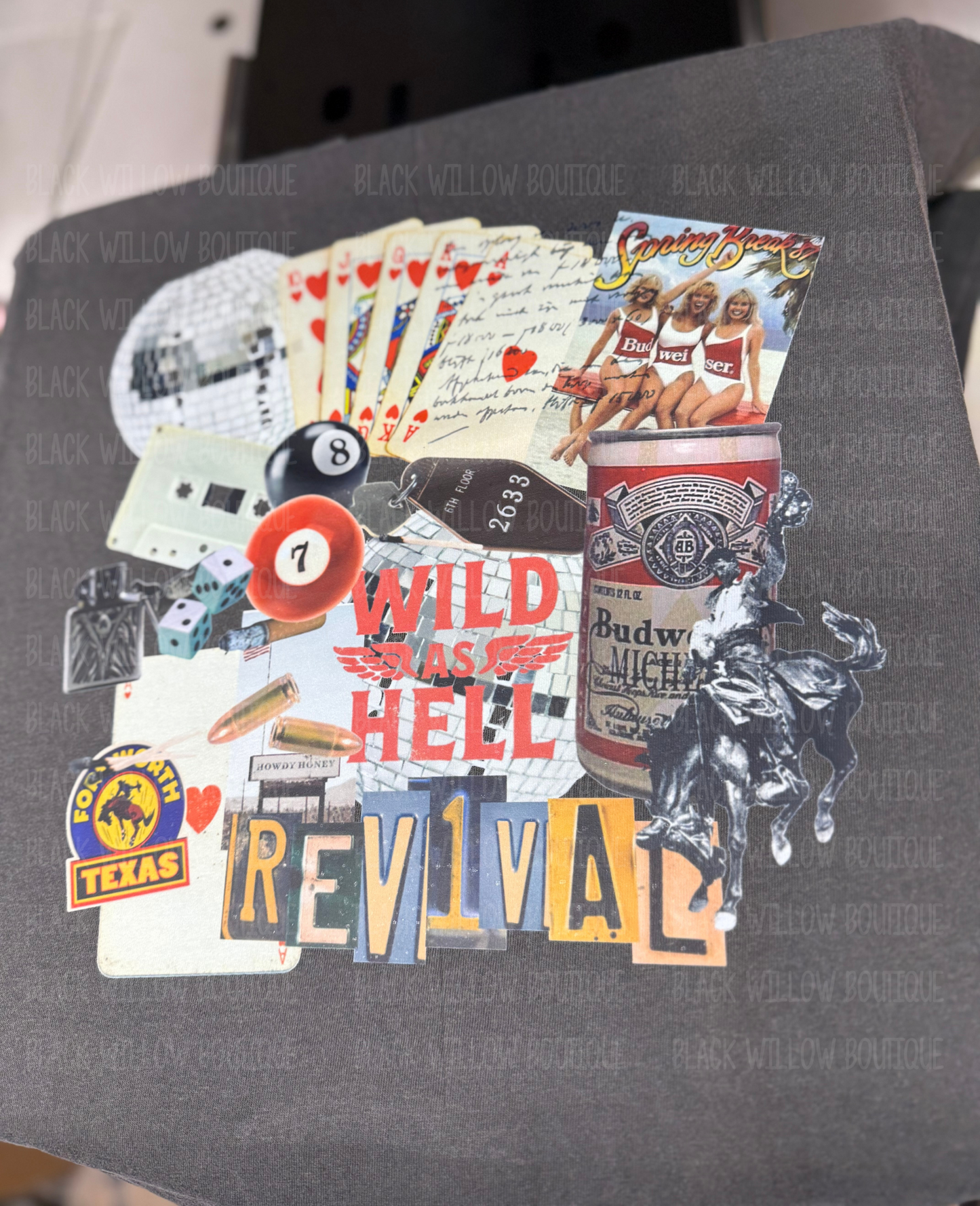 Wild As Hell Collage Tee Or Sweatshirt