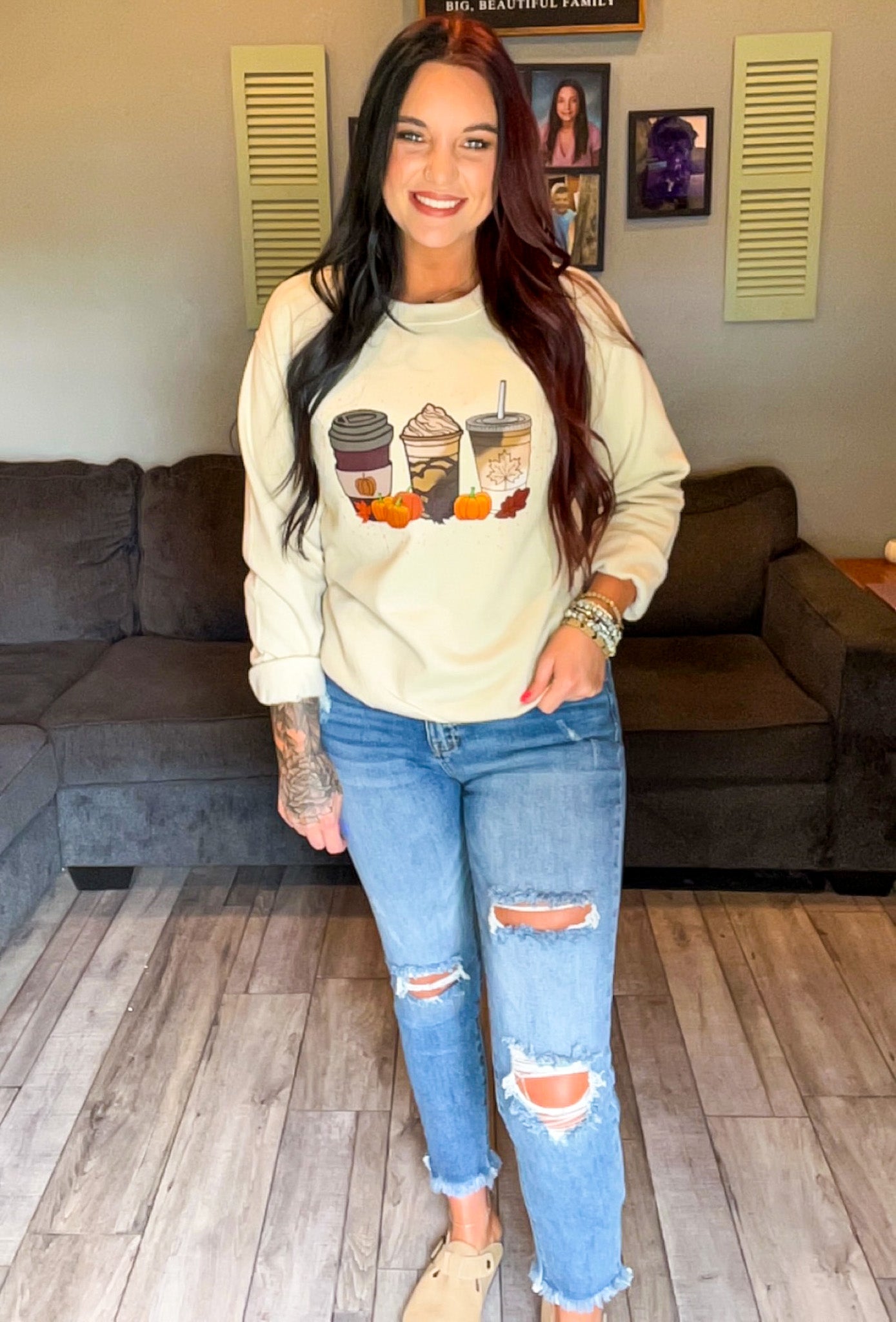 Fall Coffees Tee Or Sweatshirt