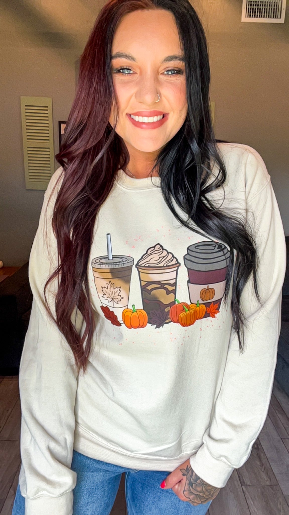 Fall Coffees Tee Or Sweatshirt