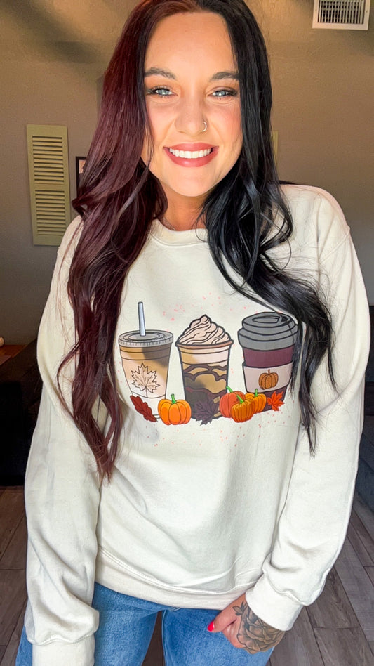 Fall Coffees Tee Or Sweatshirt