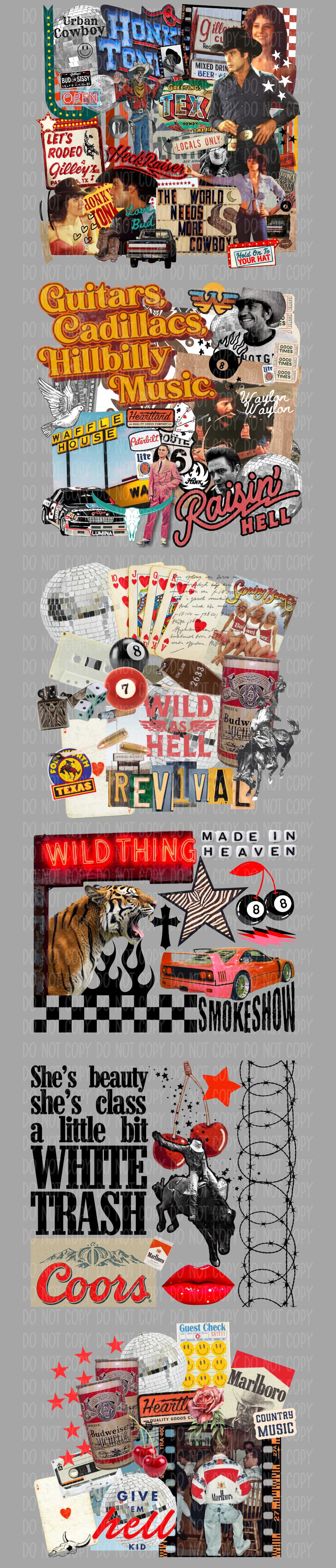 Collage Drop Pre-Made Gang Sheet