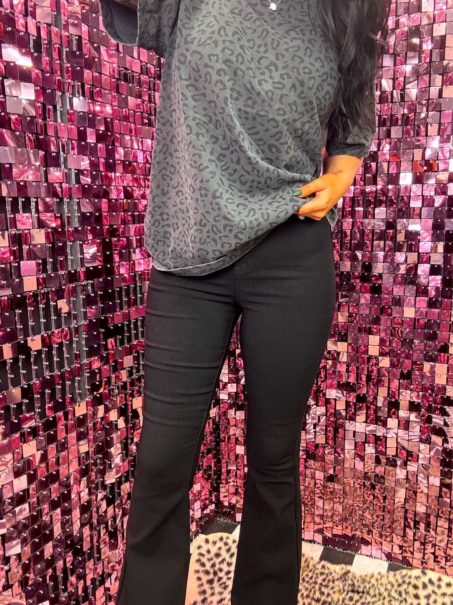 The Flora High Waisted Bell Bottom Flare Jeans