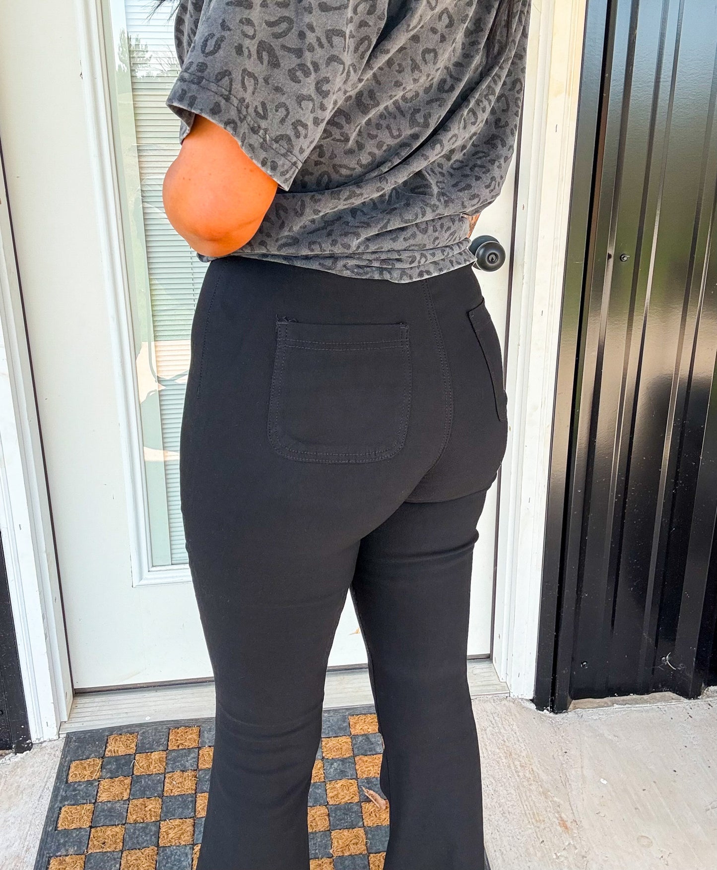 The Flora High Waisted Bell Bottom Flare Jeans