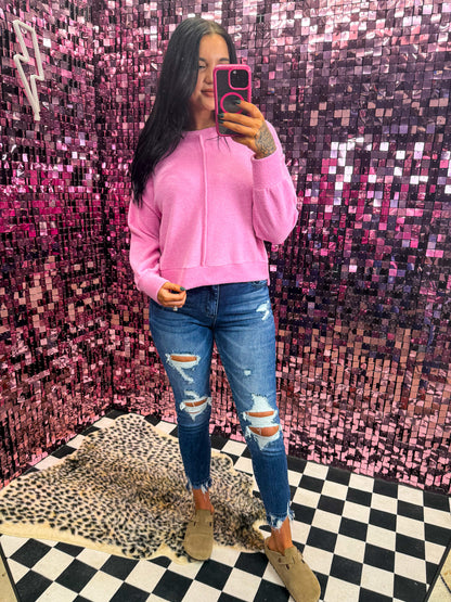 Softer Than A Fuzzy Blanket Raw Hem Sweater