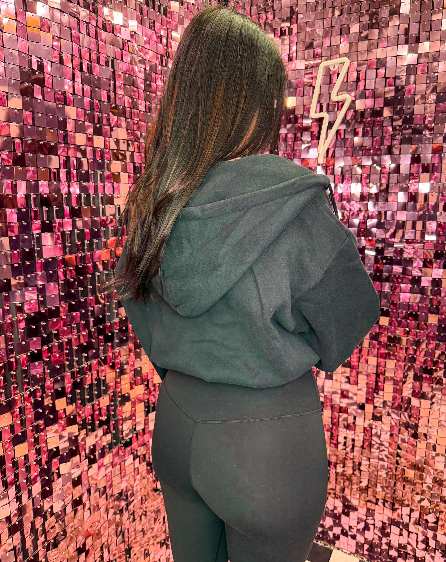 The Remi Cropped Full Zip Hoodie