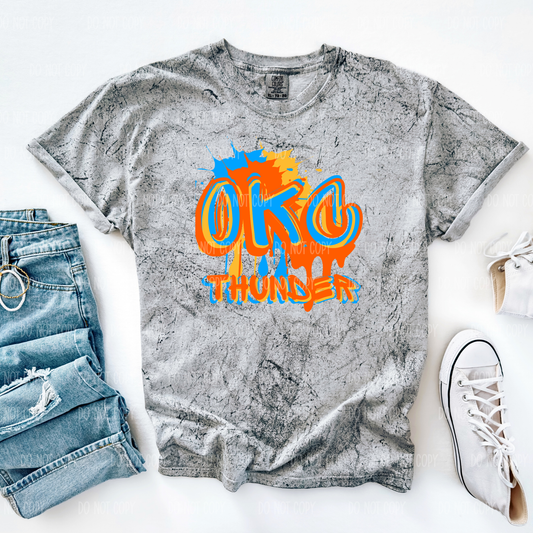 Thunder Basketball Tee