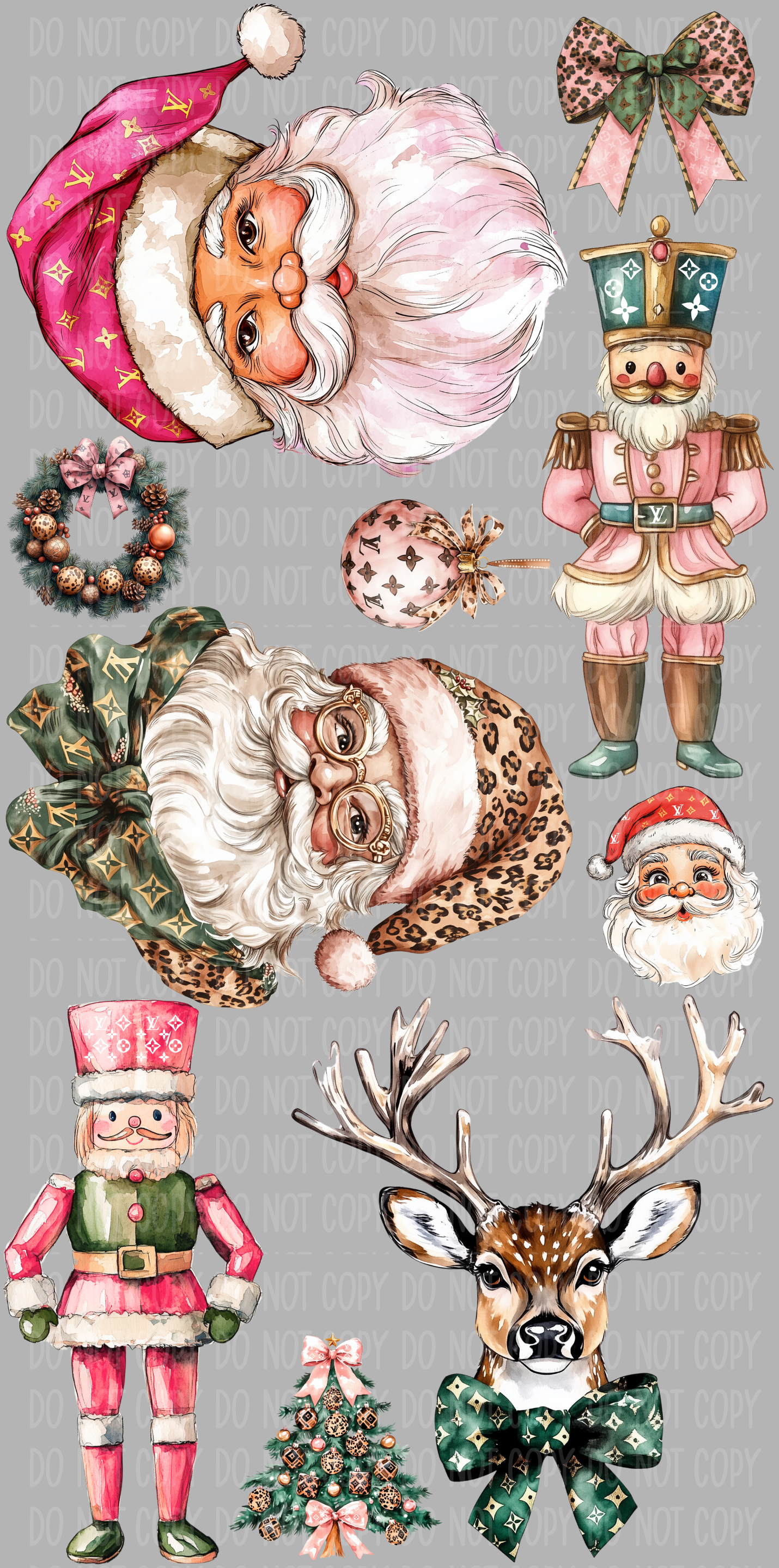 Mini Boujee Christmas Pre-Made Gang Sheet