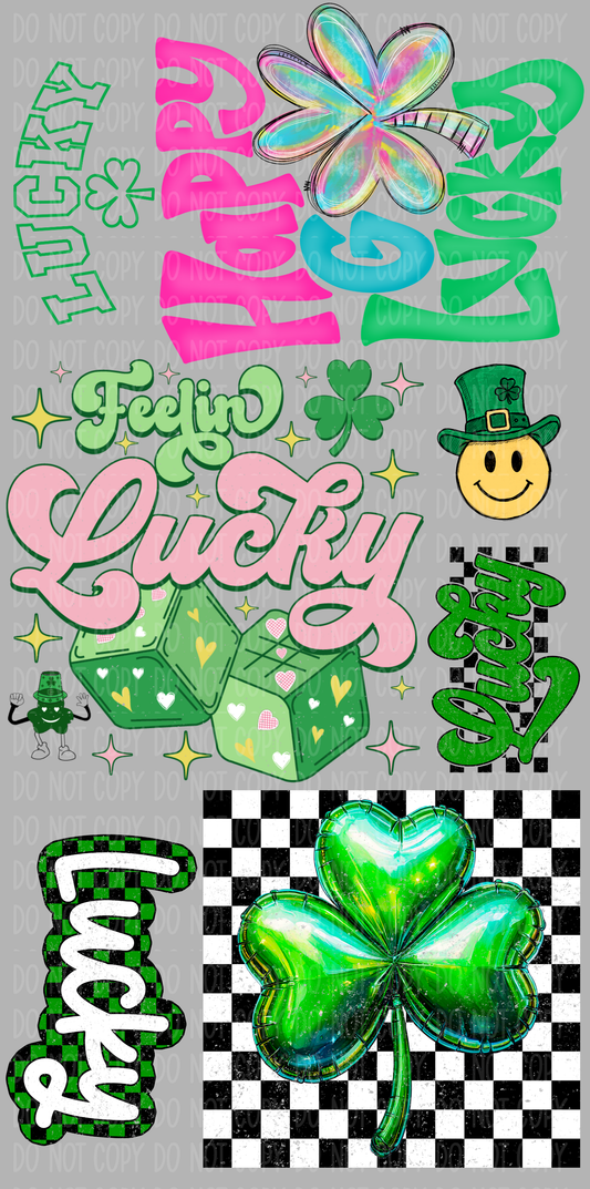 Mini St. Pattys Pre-Made Gang Sheet 15X30