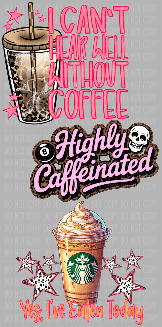 Mini Preppy Coffee Pre-Made Gang Sheet 15X30