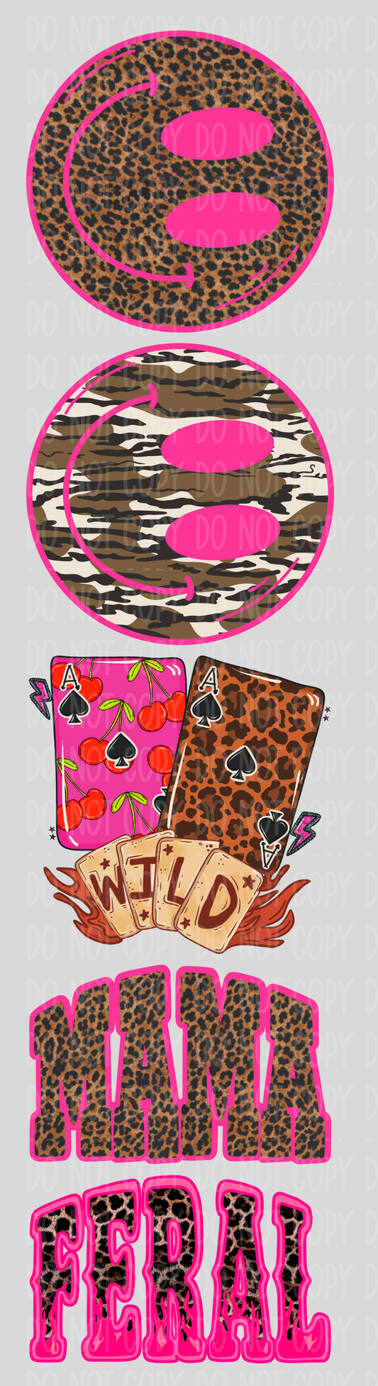 Feral Mama Pre-Made Gang Sheet 15X55