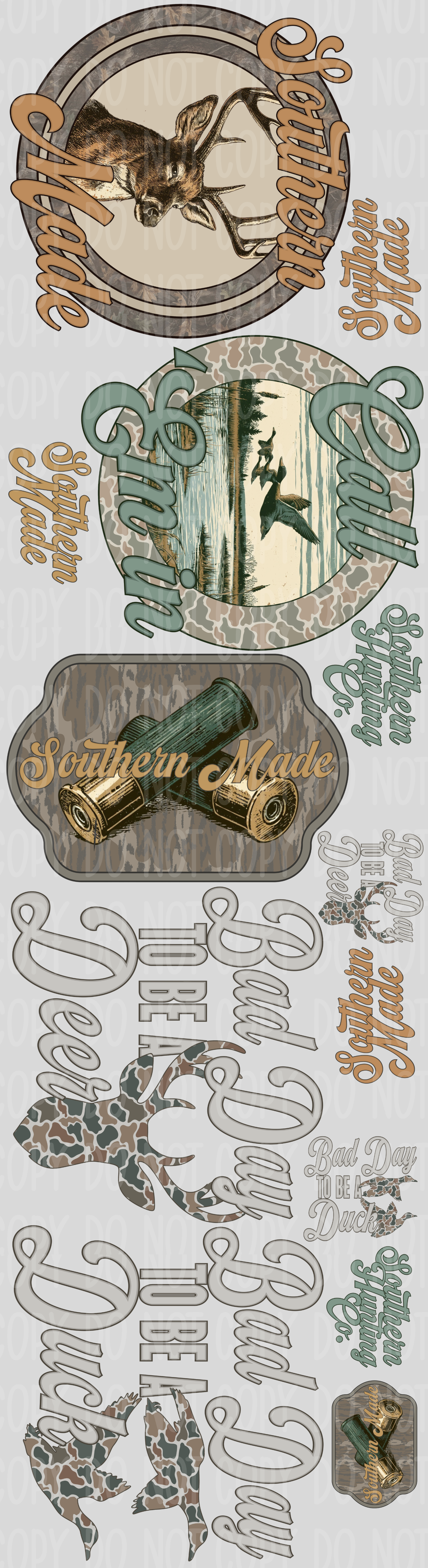 Southern Made Pre-Made Gang Sheet 15X55